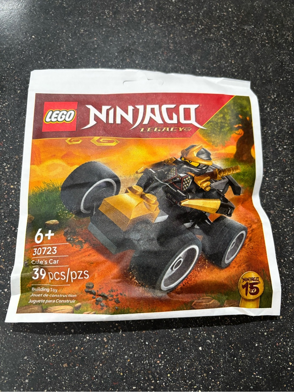 Lego Ninjago Cole's Gold and Black Quad Bike
